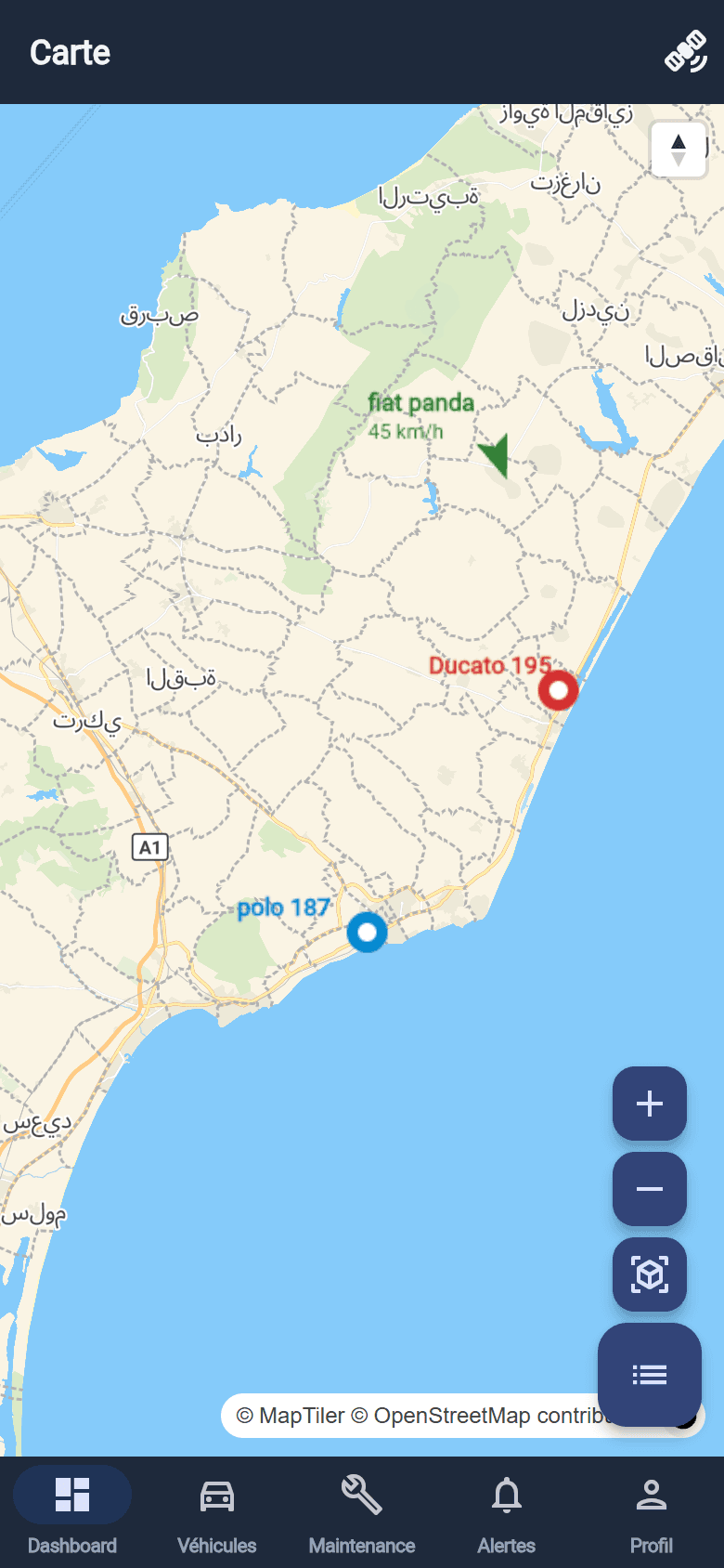 Live GPS map
