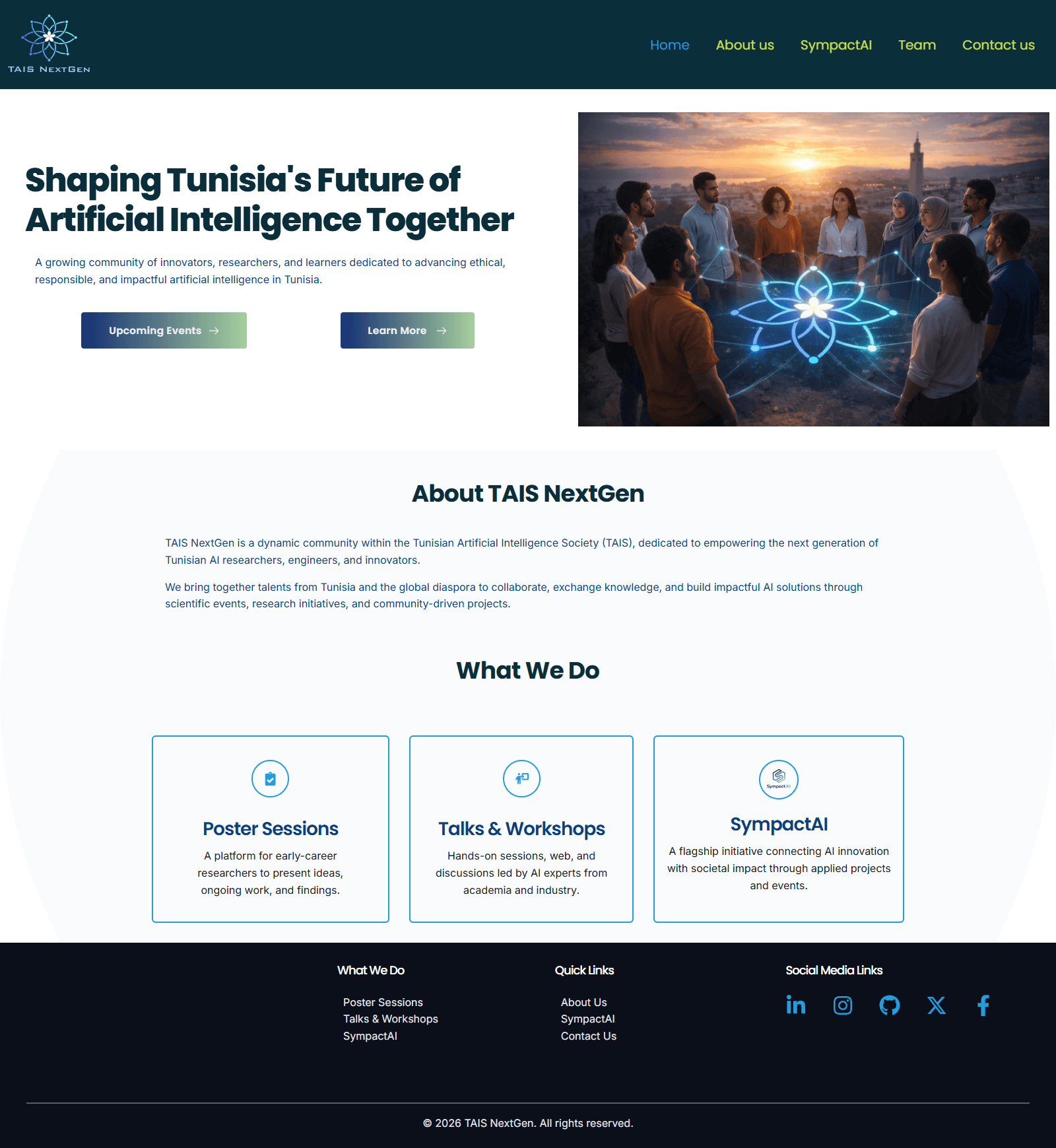 TAIS NextGen home page